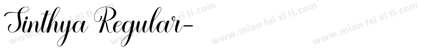 Sinthya Regular字体转换